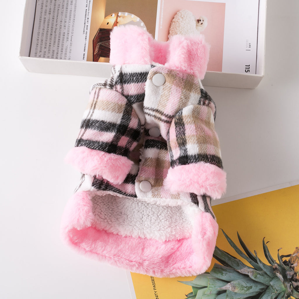 NovaLuxe Dog Autumn Harness Coat - Pink OR Khaki (All sizes)