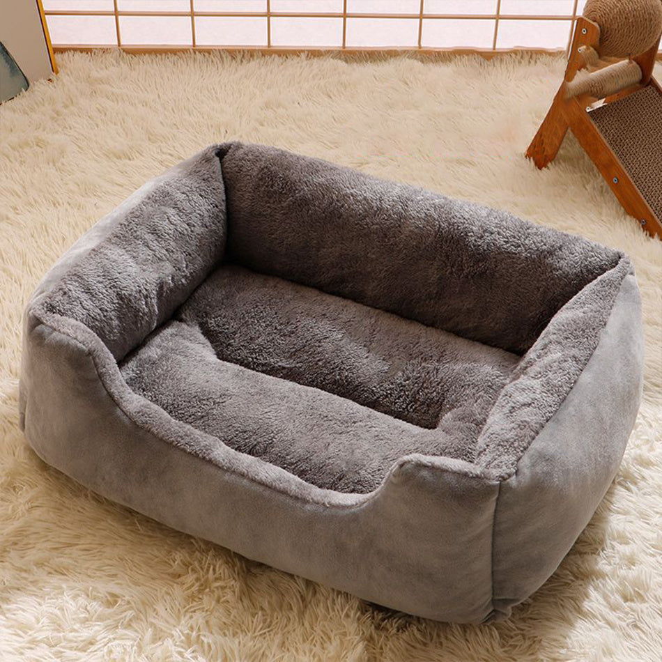 Plush Warm Pet Cushion Bed for Cats & Dogs - 5 Colours (All sizes)