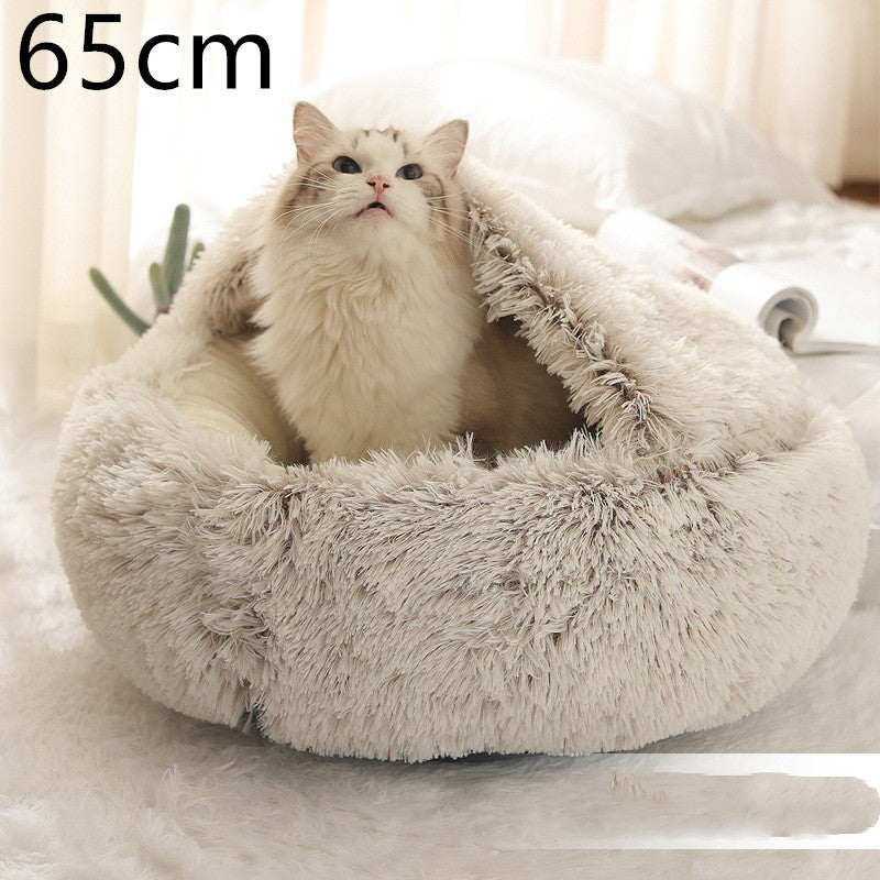 Cozy Co. - Plush Round Pet Bed - for Dogs & Cats