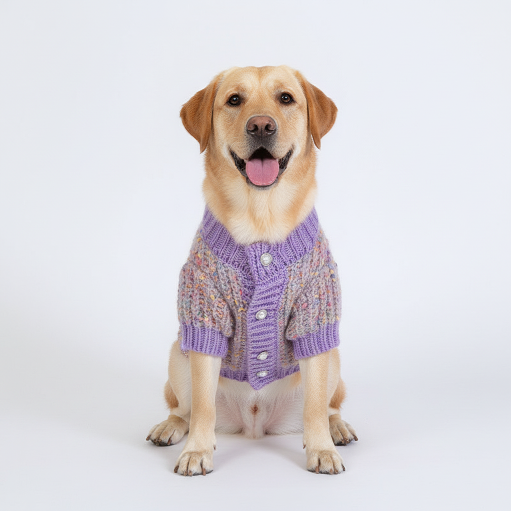 Purple Cardigan - Labrador